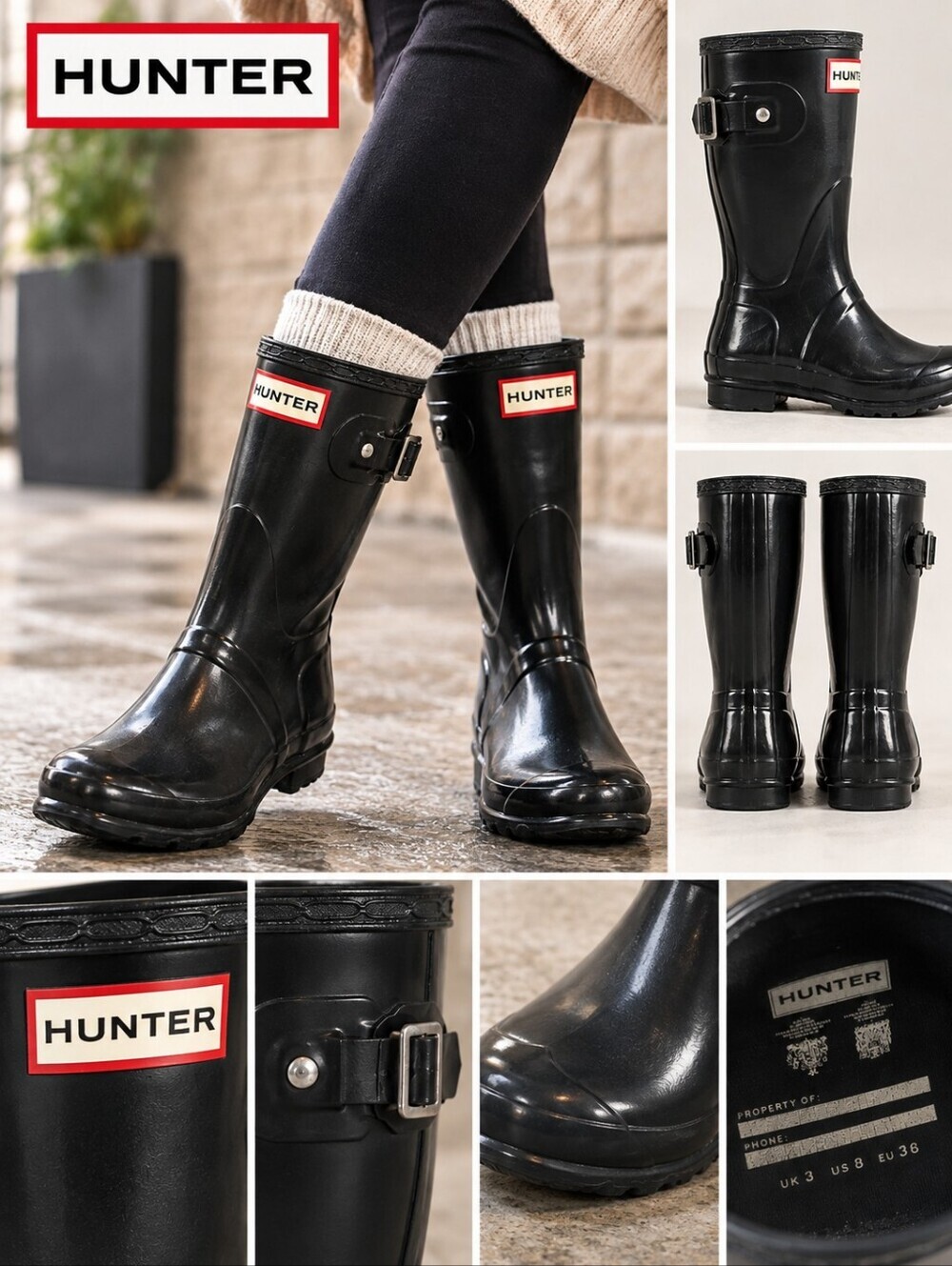 Hunter Classic Black Boots